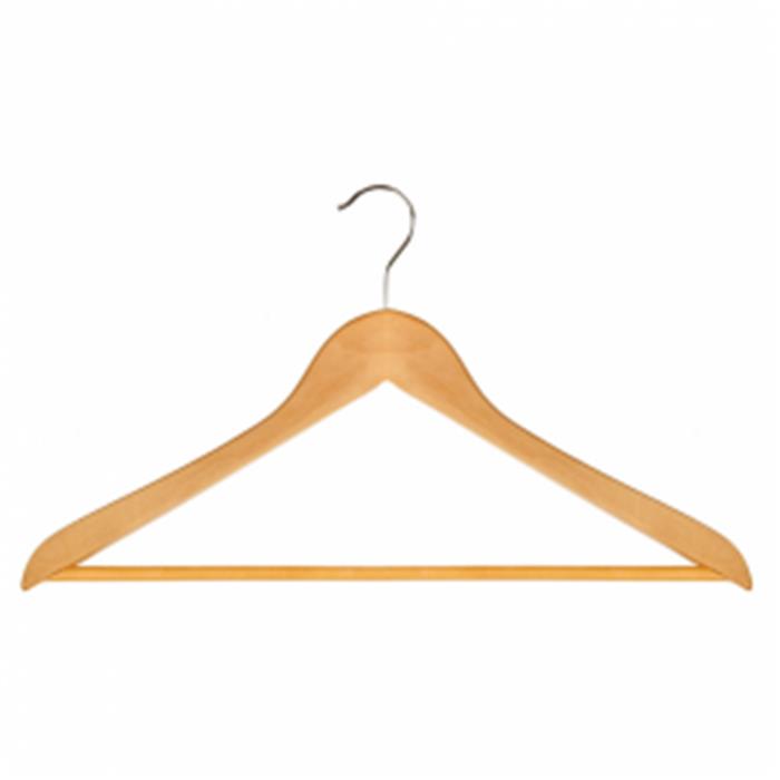Percha natural estandar 12 unidades