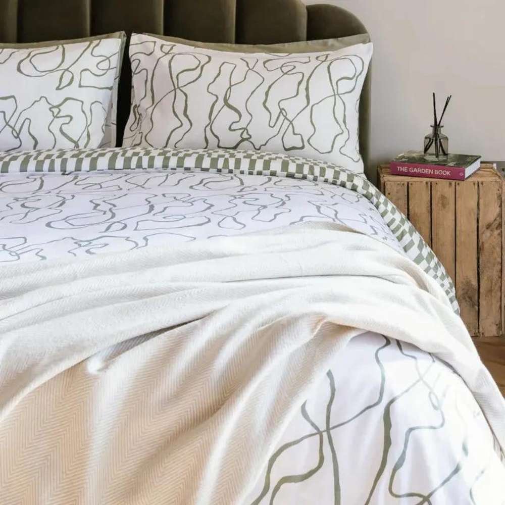 Manta de algodón ecológico gris para hoteles