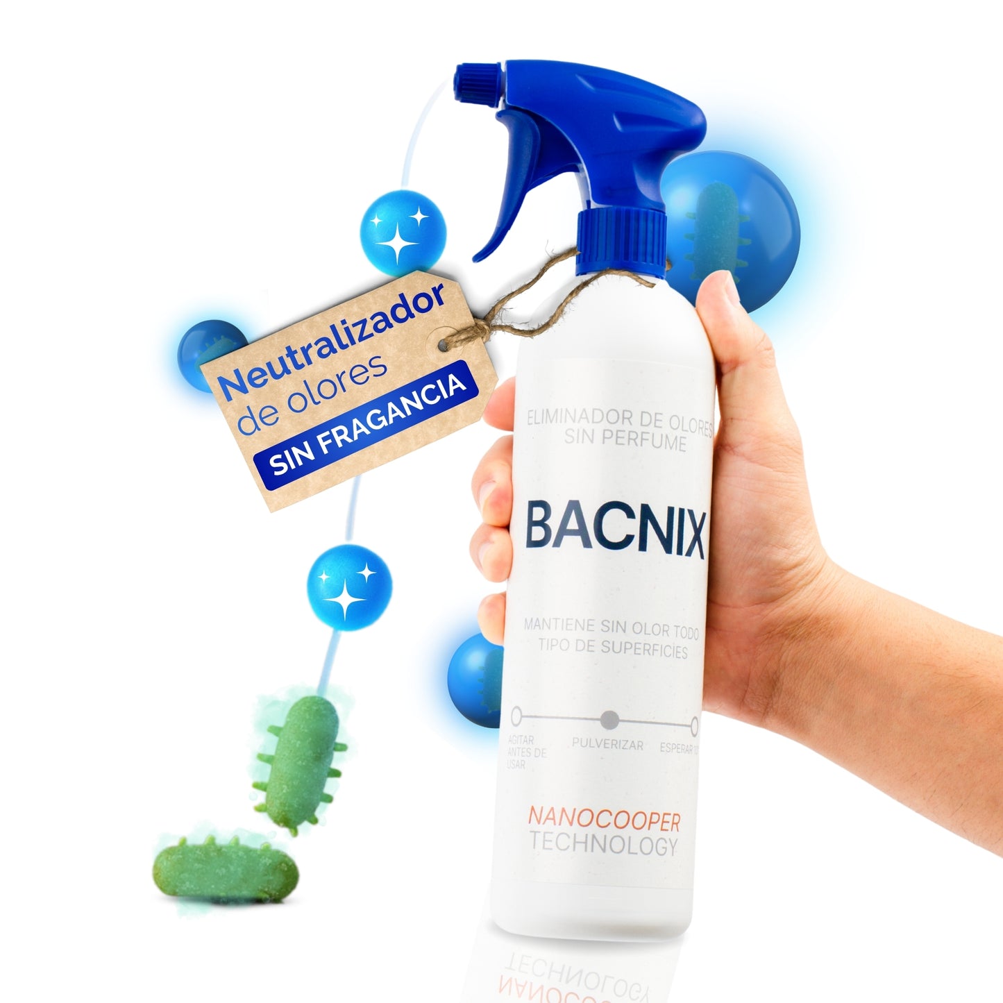 BACNIX spray neutralizador de olores 12 unidades