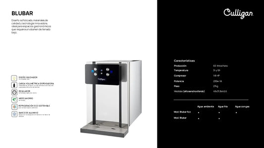 Distributeur d'eau Blubar 60 pour hôtels