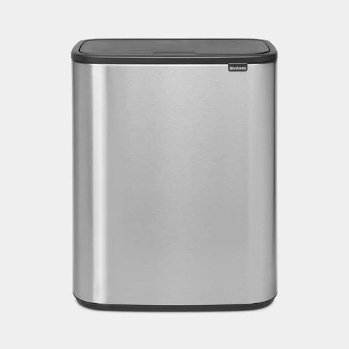 BO Touch Bin 2x30 L en acero mate para hoteles
