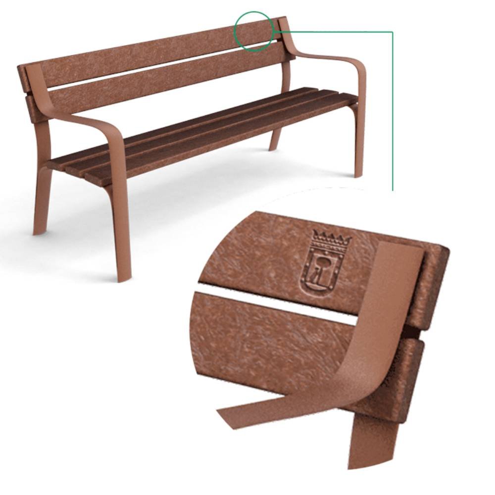 Banc d'extérieur Citizen ECO – 1800 mm pour hôtels