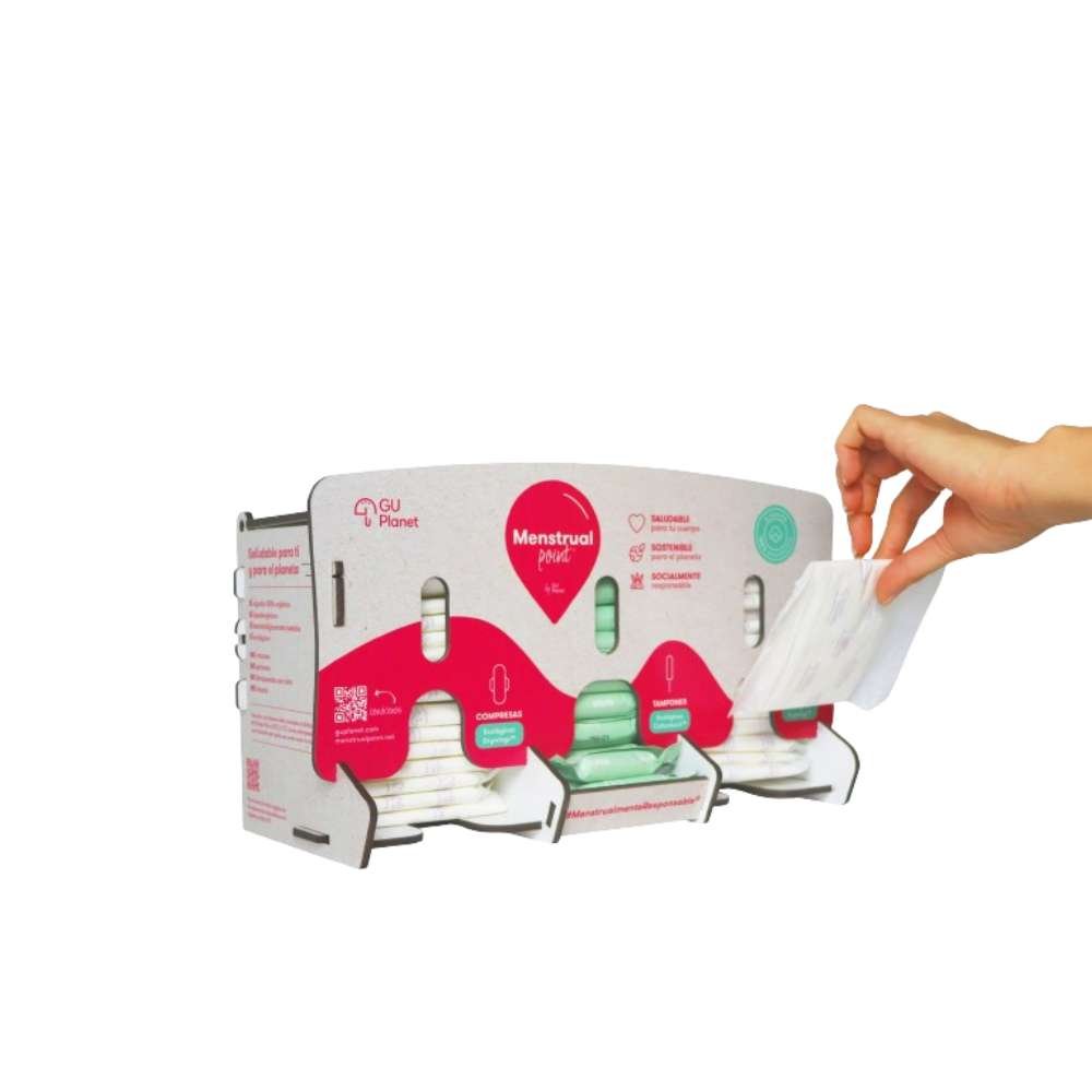 Dispensador de compresas y tampones sin aplicador para hoteles - Mediano