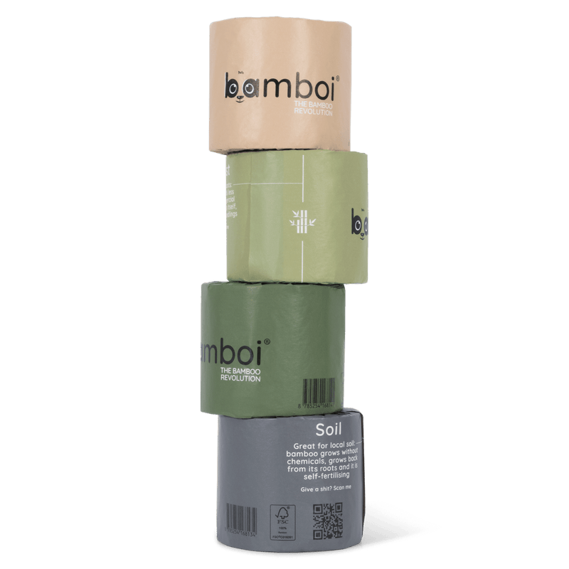 Lot de 48 rouleaux de Bamboi® MAXI 380, 100 % bambou, 3 plis, écologique