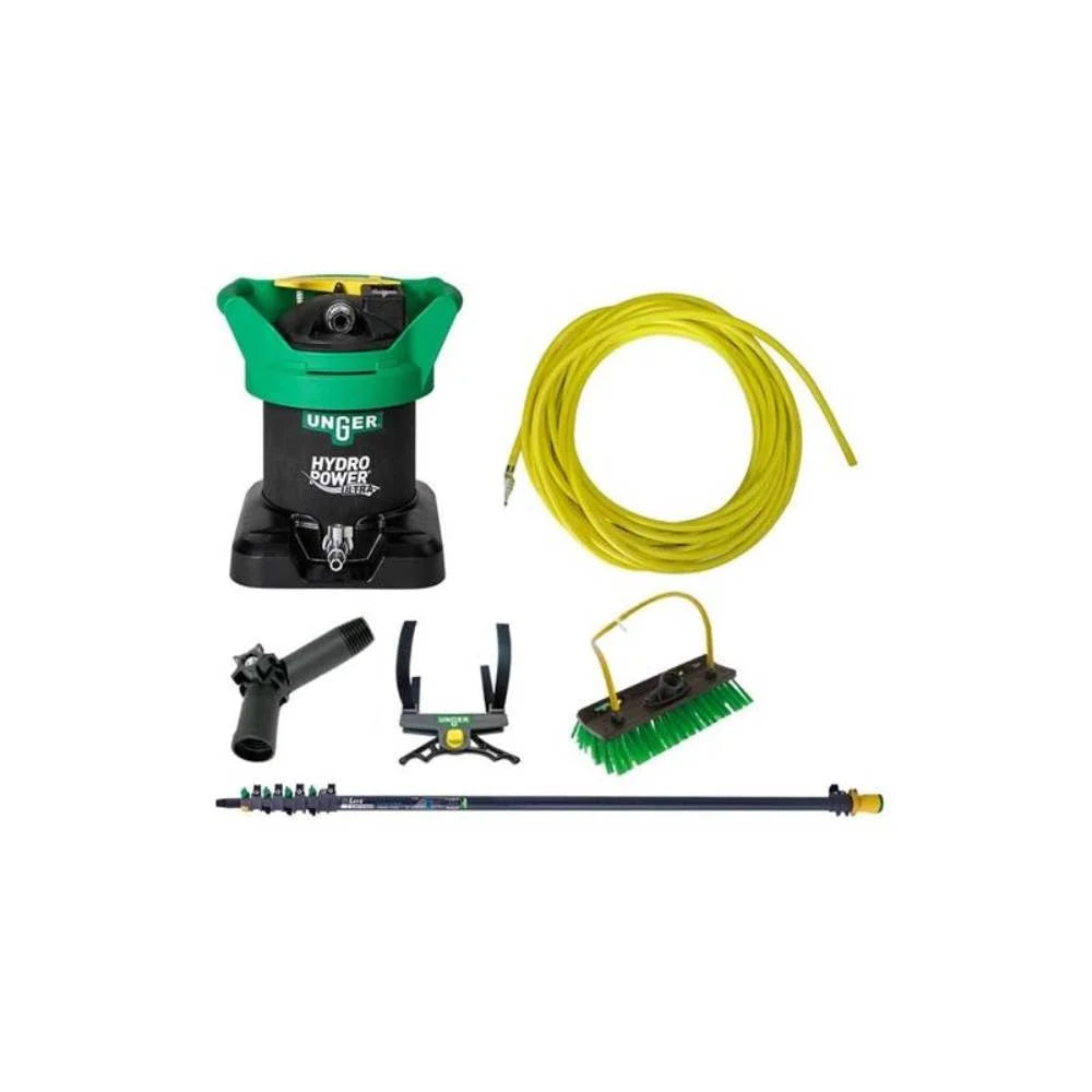 Kit HydroPower Ultra S + Cabo de Alumínio nLite Connect – Limpeza Profissional de Vidros para Hotéis