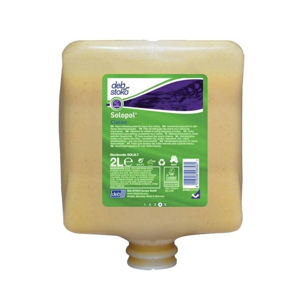 Pâte nettoyante pour les mains Solopol Classic 2L pour hôtels (lot de 4 unités)