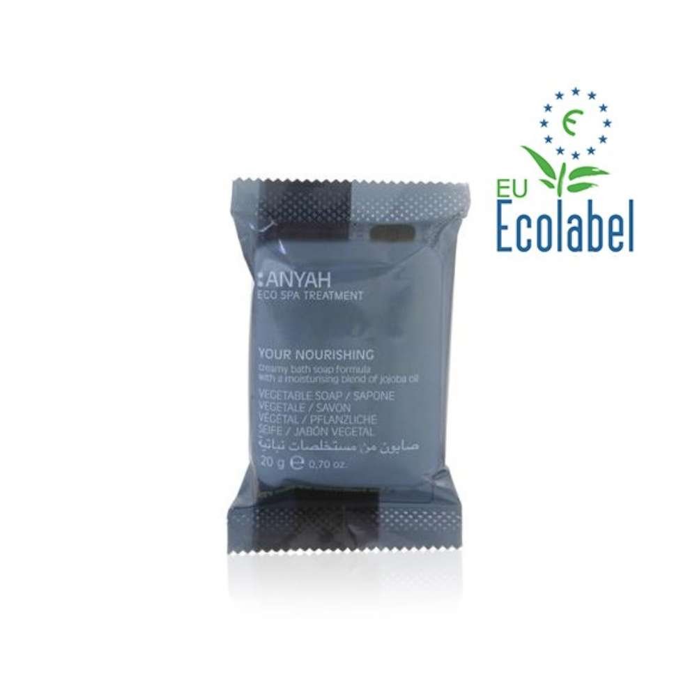 Pastilla de jabón vegetal ANYAH (20 gr) para hoteles