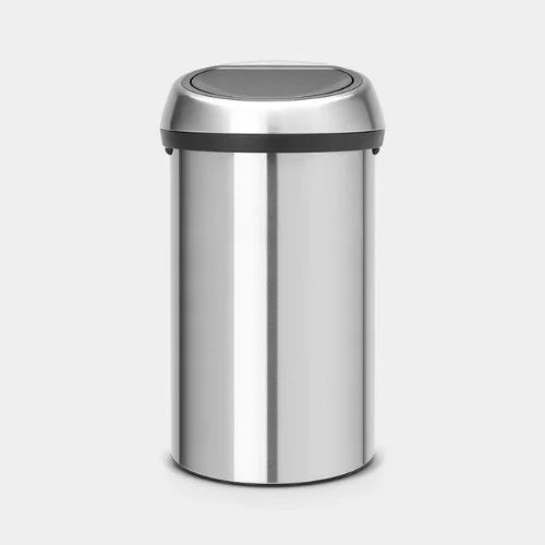 Touch Bin 60 L en acero mate para hoteles