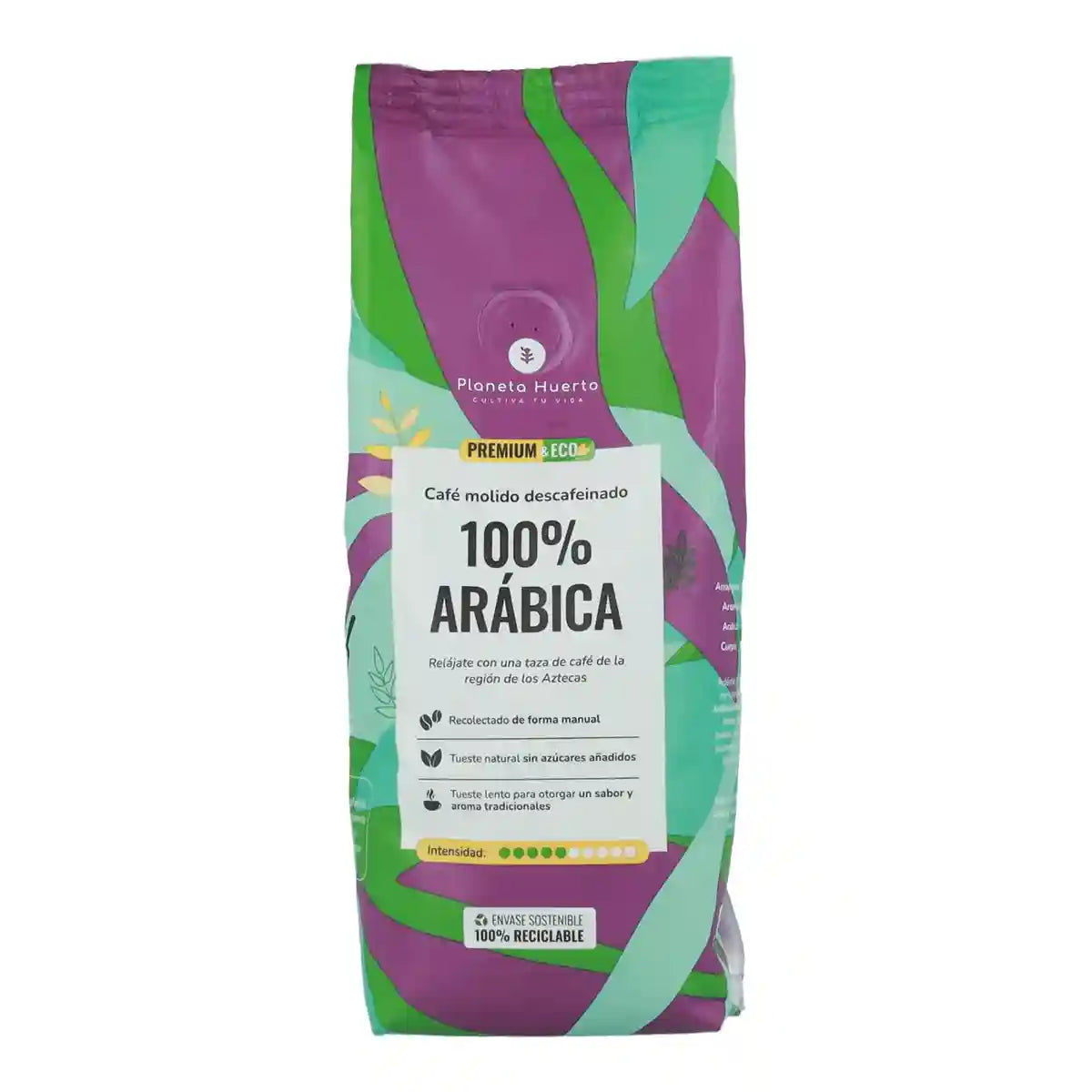 Café descafeinado molido Eco 100% Arábica 250 g para hoteles