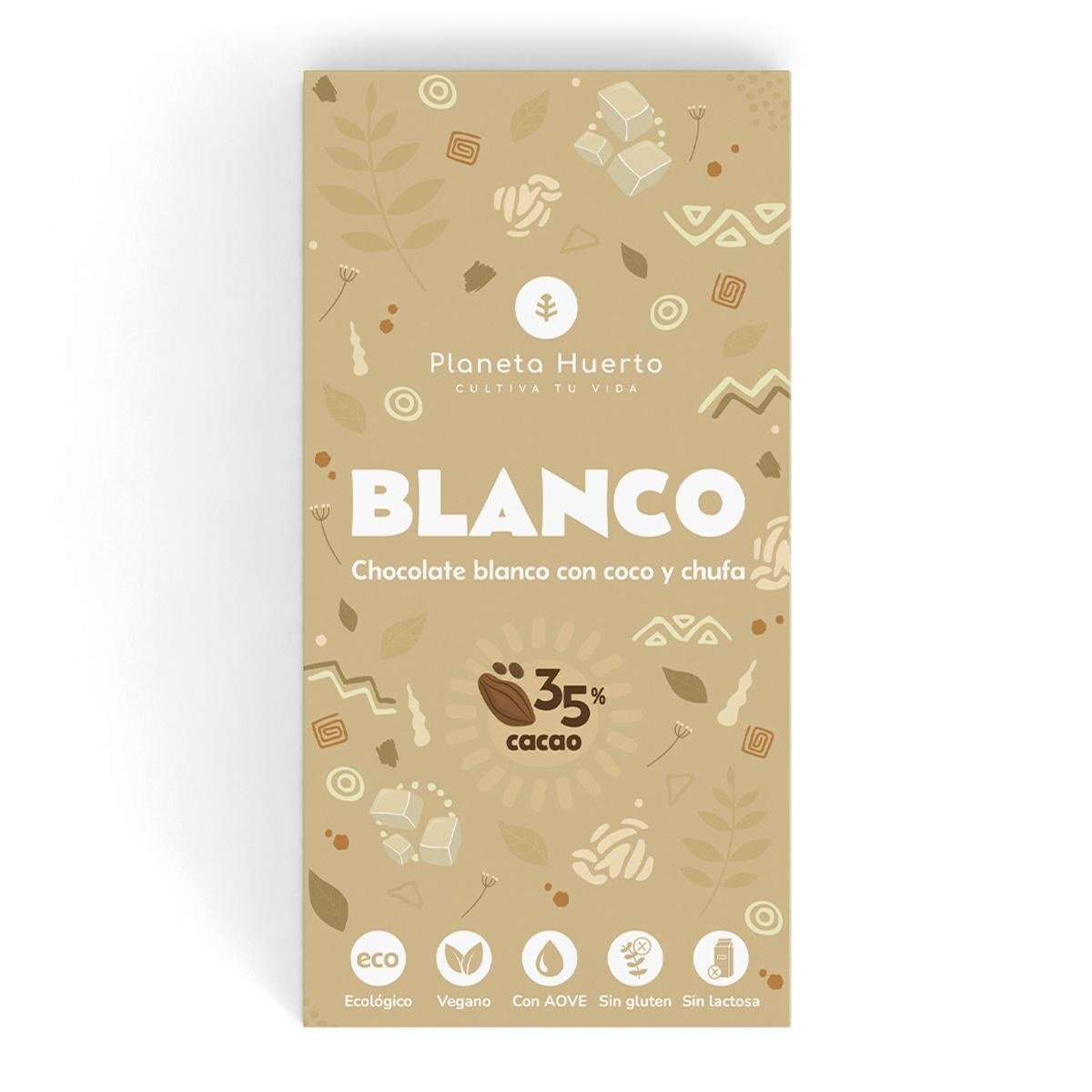 Tableta chocolate blanco vegano 35% ECO 70 gr