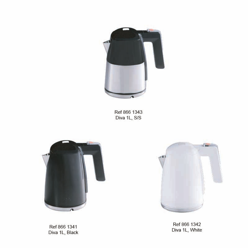 Hervidor Diva 1L varios colores