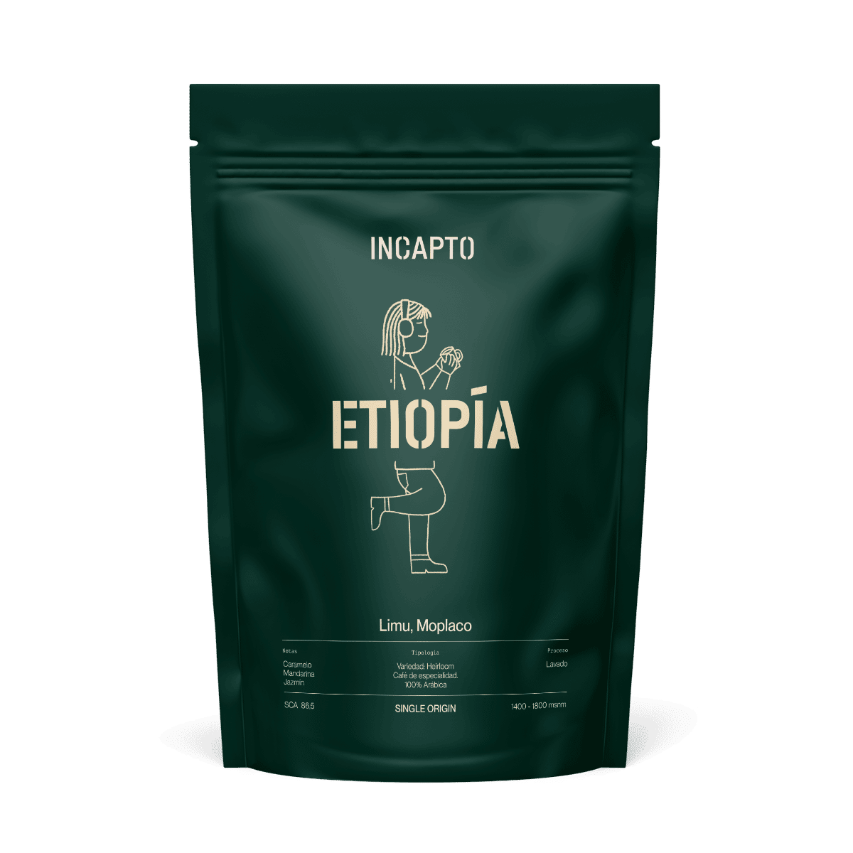 Café da Etiópia em grão 1kg