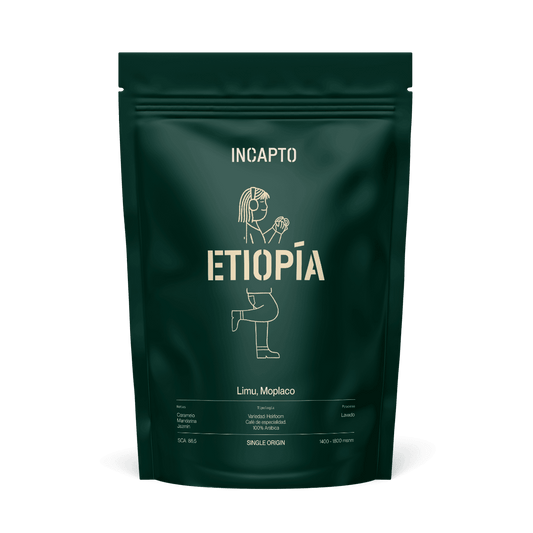Café d'Éthiopie en grains 1kg