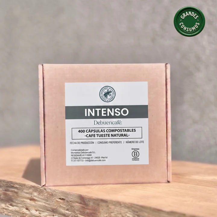Cápsulas compostáveis ​​de café extra intenso (50 cápsulas)