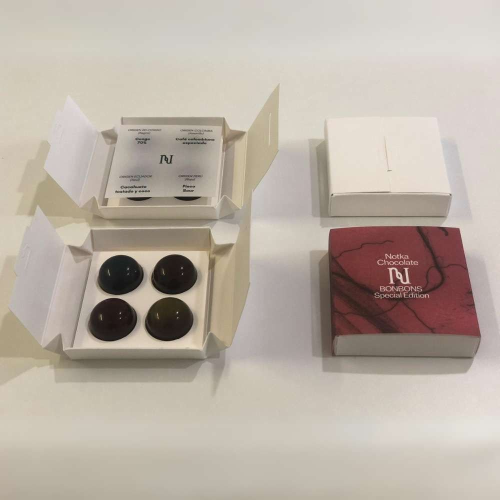 Caja de 4 bombones estadard