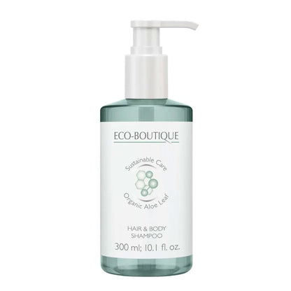 Shampoing corps et cheveux 300ml pour hôtels Eco Boutique - Pompe 