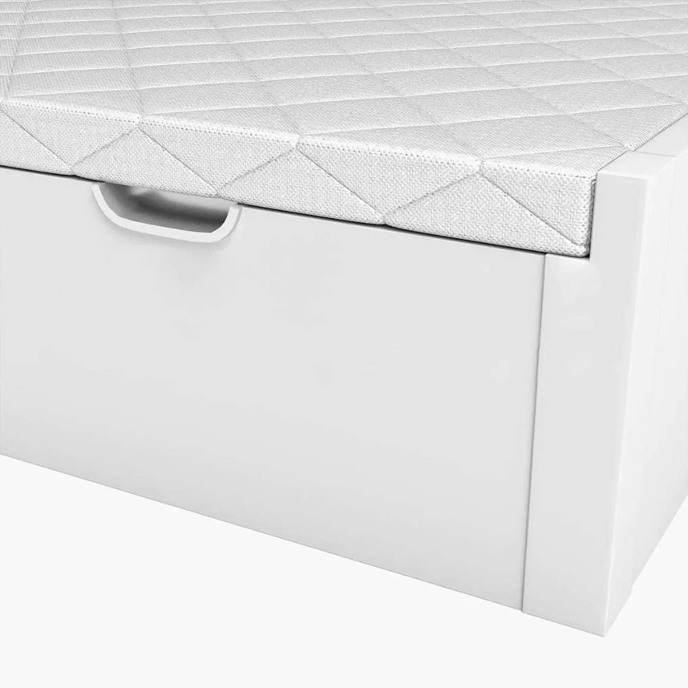 Canapé de madera Sofy color blanco para hoteles