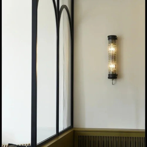 Aplique de pared Monceau Mini Coal Petrol para hoteles