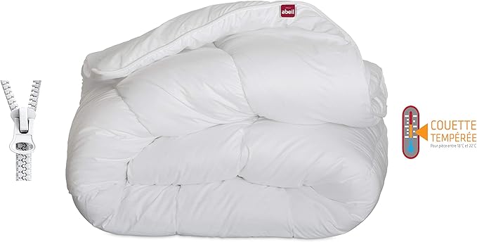 Couette séparable en microfibre couleur blanc pour hôtels