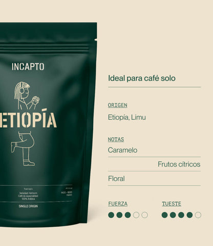 Café da Etiópia em grão 1kg