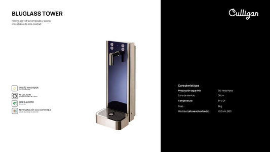 Fontaine à eau Bluglass Tower pour hôtels