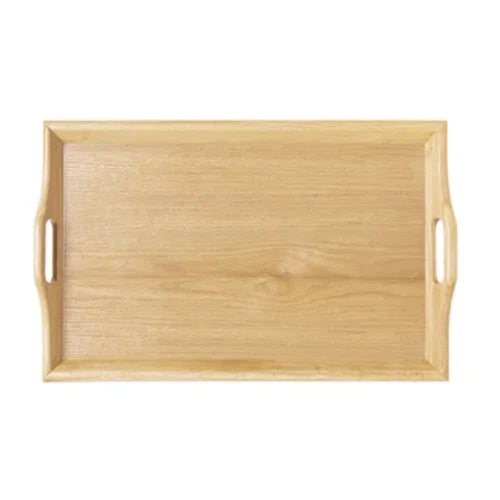 Grand plateau de service en chambre en bois écologique pour hôtels