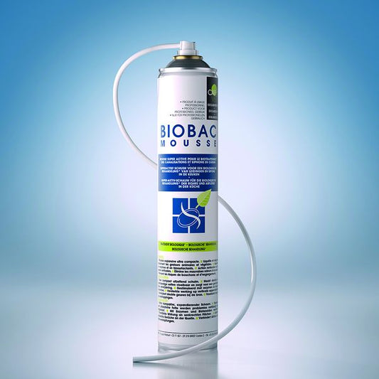 Biotraitement des siphons BIOBAC MOUSSE