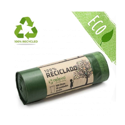 Bolsa de basura reciclada 100L a granel para hoteles