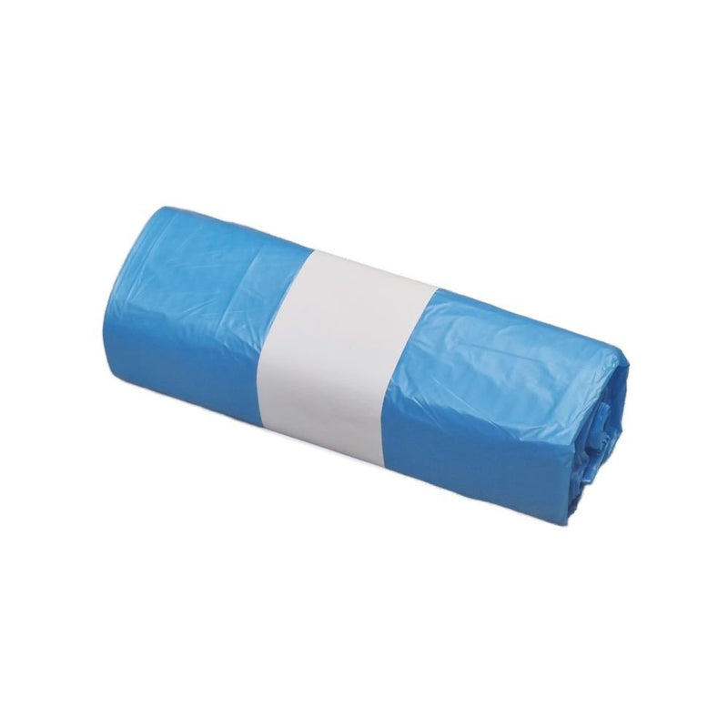 Rouleau de 25 sacs poubelle bleus 52x60 cm 25 L pour hôtels