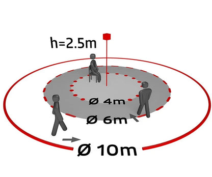 Detector de presencia para pasillos, vestíbulos, escaleras y zonas comunes