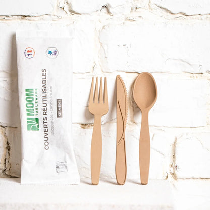 Cartón de 160 kits de cubiertos 4 en 1 para hoteles