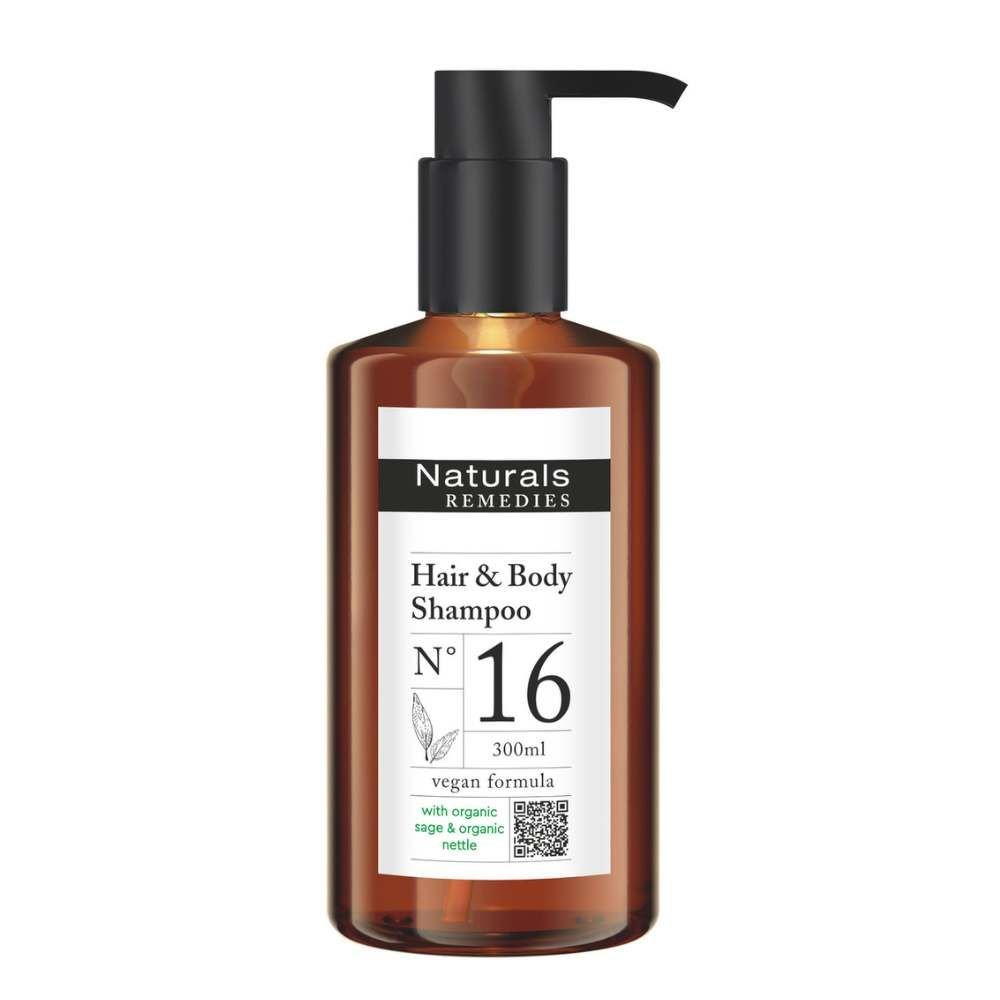 Champú cuerpo y cabello 300ml para hoteles Natural Remedies - Pump