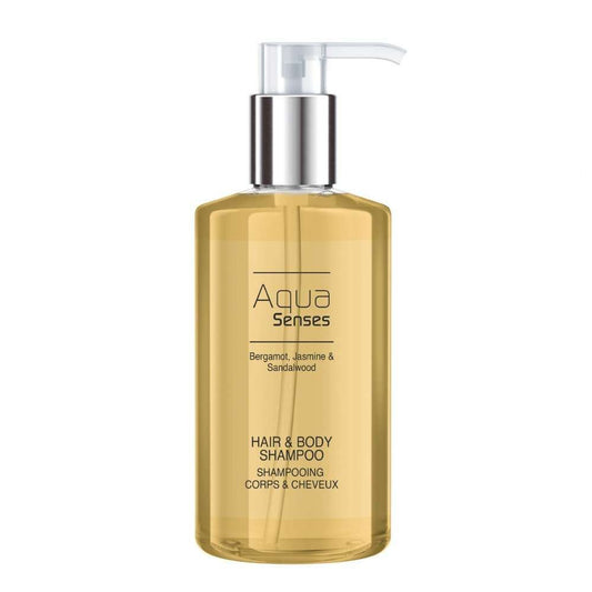 Champú cuerpo y cabello 300ml para hoteles Aqua Senses - Pump
