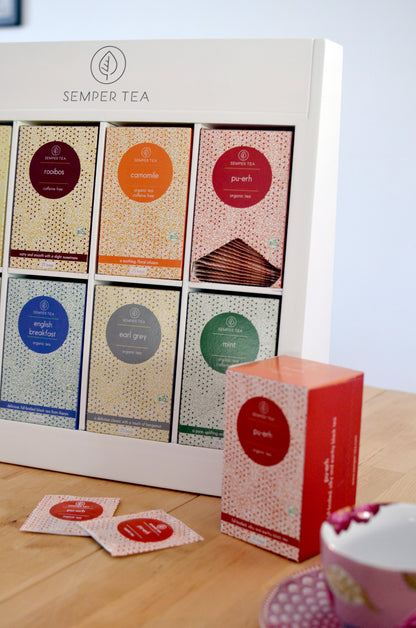 Distributeur BUFFET pour 8 saveurs de thé en sachet