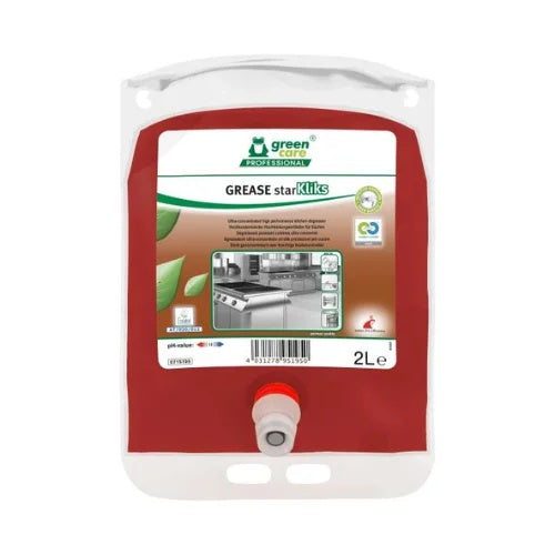 Desengrasante ultraconcentrado GREASE starKliks 2 L para hoteles