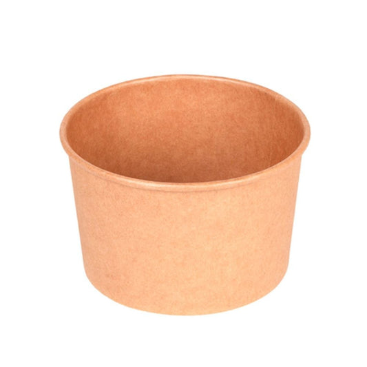 Pack 50 ensaladeras kraft de cartón 1000 ml para hoteles