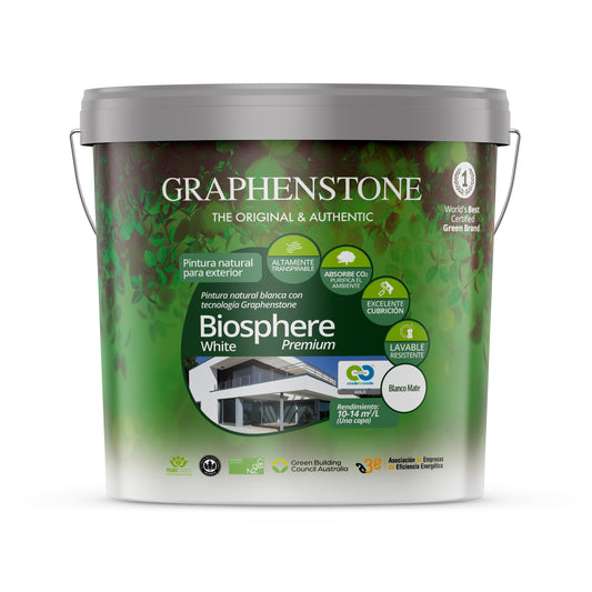 Pintura Ecológica EXTERIOR Base Cal BIOSPHERE Blanco 4L