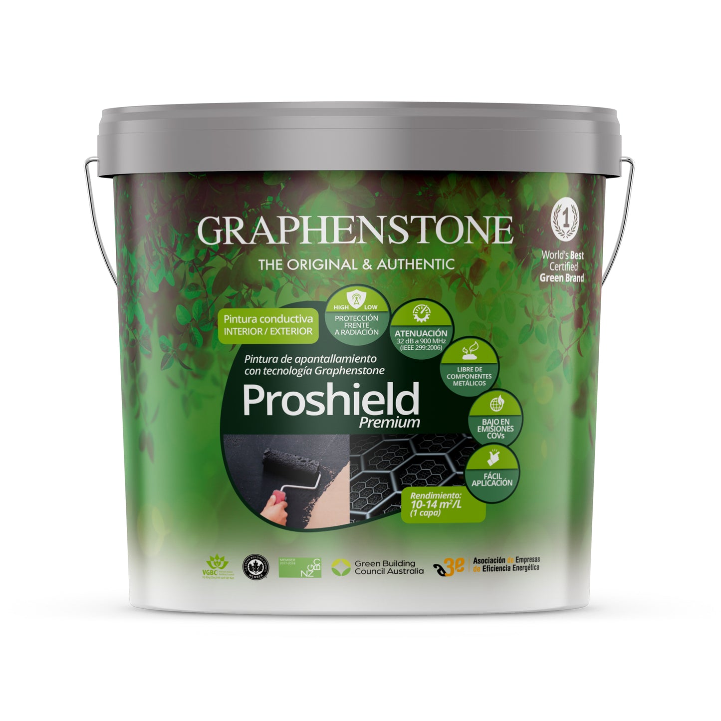Pintura Conductiva de APANTALLAMIENTO Antiradiaciones PROSHIELD 4L