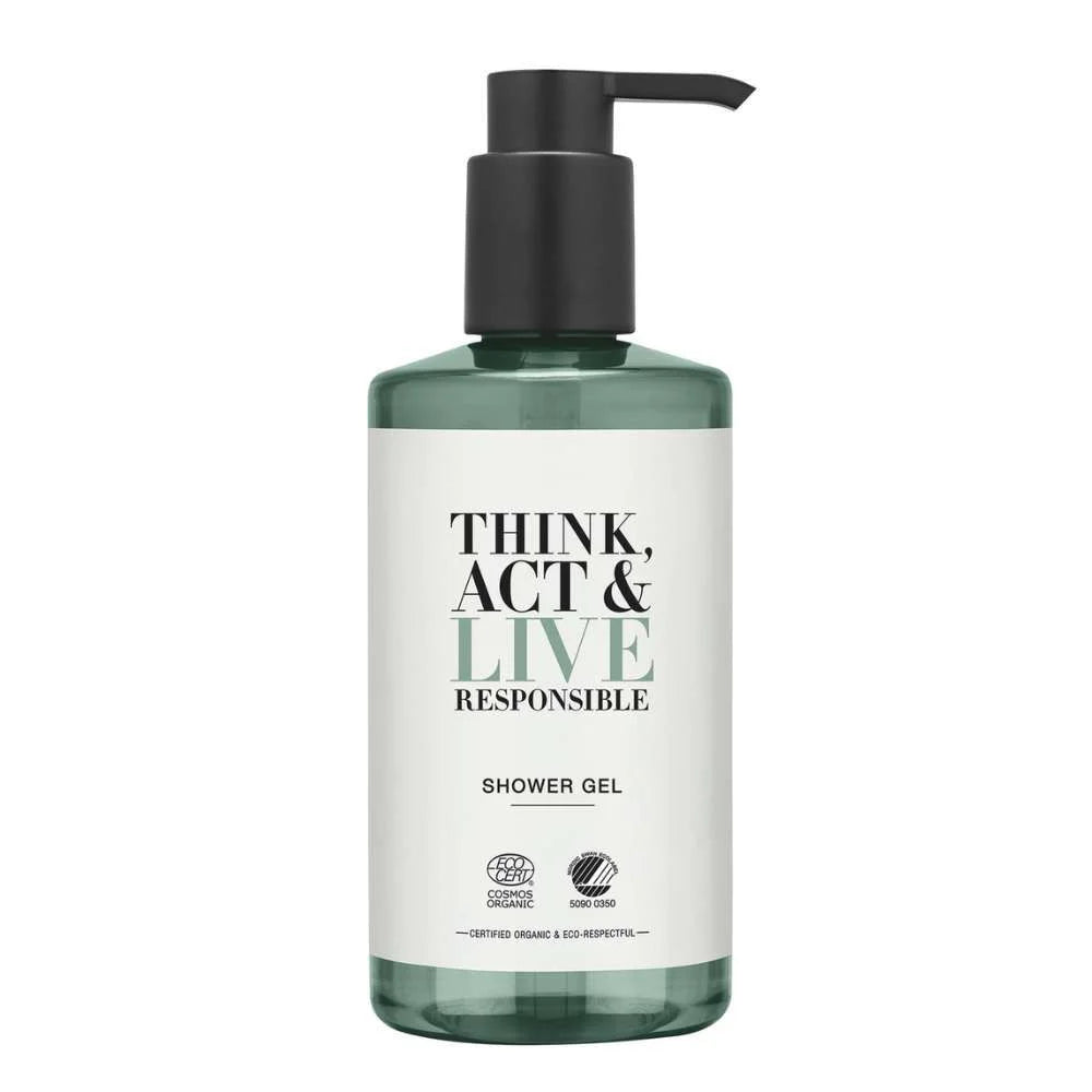 Gel douche 300 mL pour hôtels Think Act & Live - Pompe 
