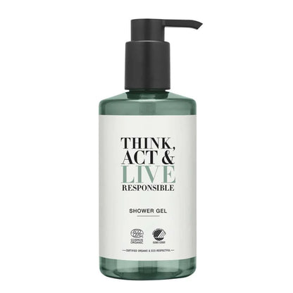 Gel douche 300 mL pour hôtels Think Act & Live - Pompe 