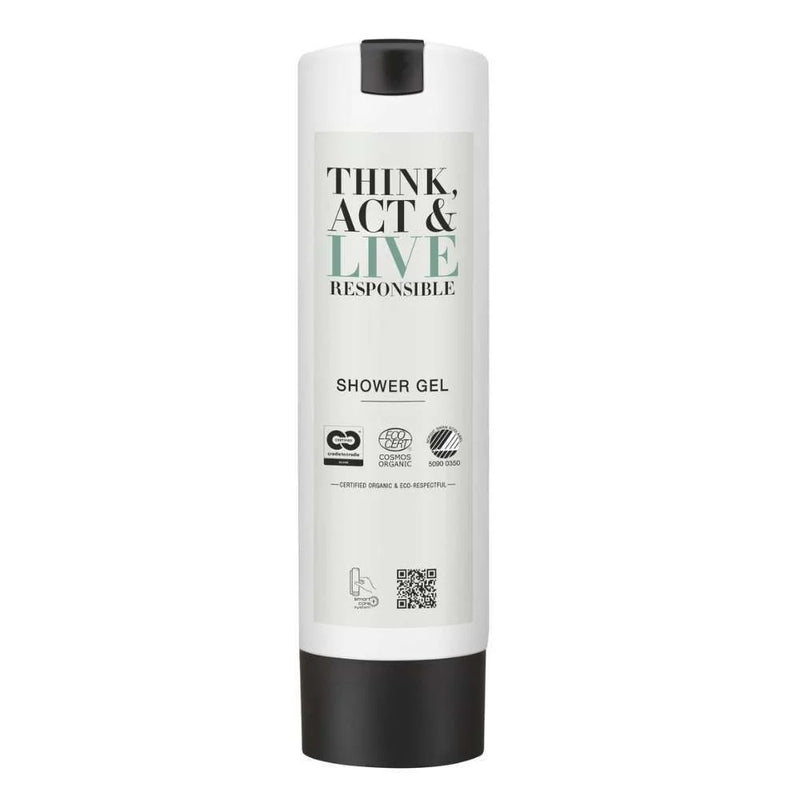 Gel de banho 300ml para hotéis Think Act &amp; Live - Cuidados inteligentes