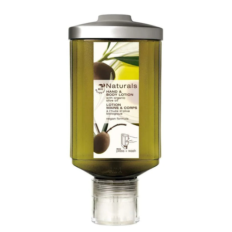 Loção hidratante para mãos e corpo Naturals Press and Wash 300ml para hotéis
