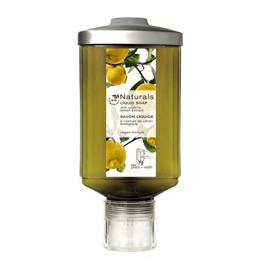 Sabonete líquido Naturals Press and Wash 300ml para hotéis