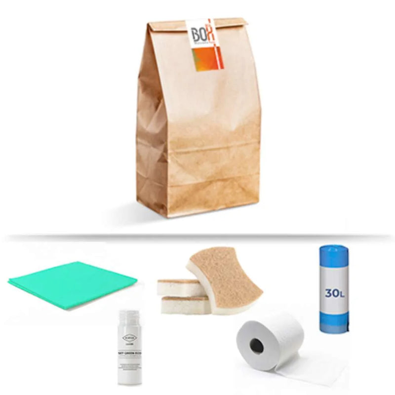 Kit de limpieza Ecológico para hoteles -Abrego (Pack con 45 kits)