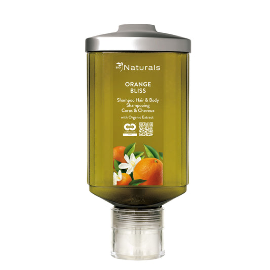 Shampoing corps et cheveux 300 mL pour hôtels Naturals - Press and wash 