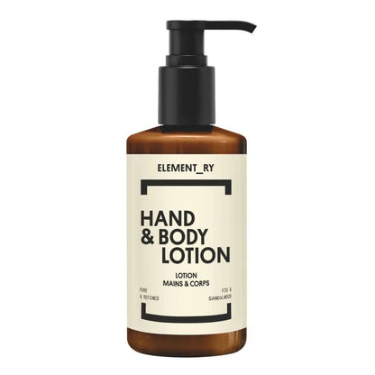 Lotion mains et corps 300 mL pour hôtels Element Ry - Pompe 