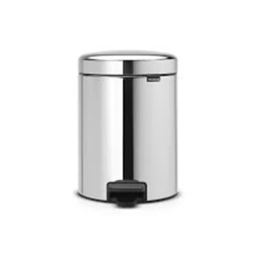 NewIcon Papelera de pedal 5 L en acero brillo para hoteles