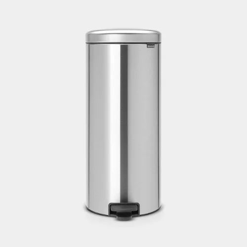 NewIcon Papelera de pedal 30 L en acero mate antihuellas para hoteles