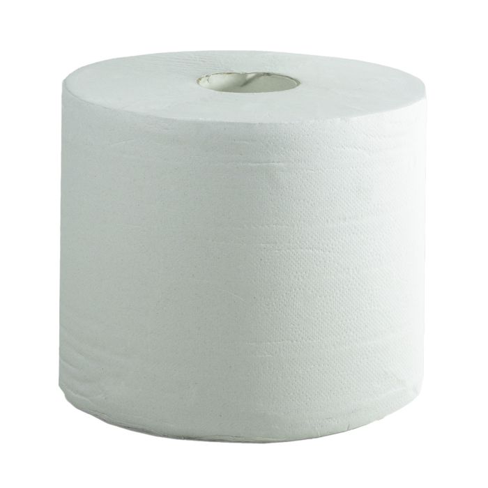 GREENSOURCE | Bobina industrial laminado blanco, 450 m, celulosa virgen, 2 capas