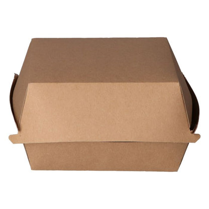 Caja de cartoncillo para hamburguesa - 12 x 12 x 8 cm